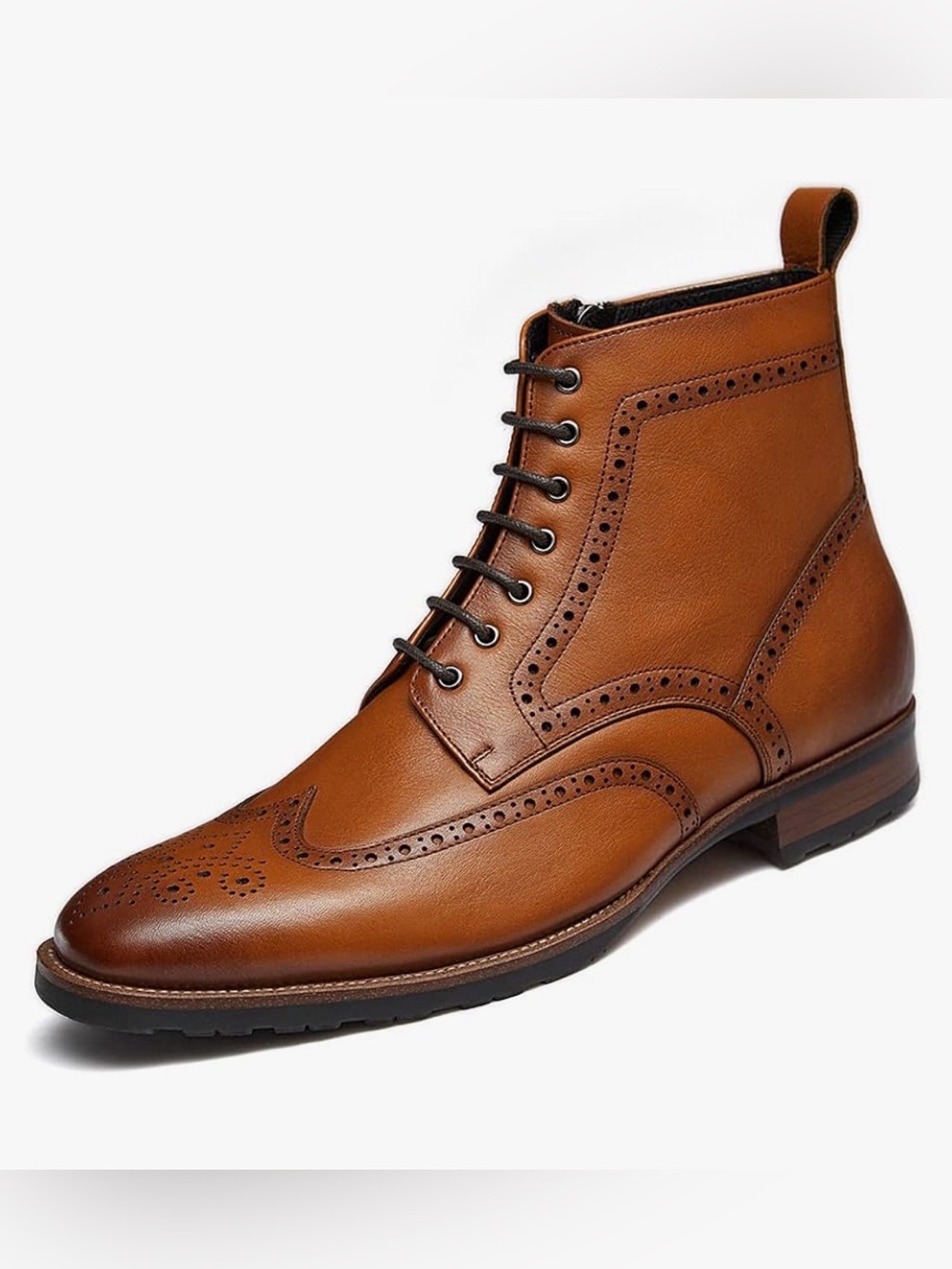 Dockorio Men's Size 8 100% Leather Casual Oxford Boots Chukka Dress Boots Men